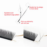 XIUSUZAKI YY Shape Hand Woven Premium Soft Light Natural Eyelashes Extension 2D Y Shape Lashes